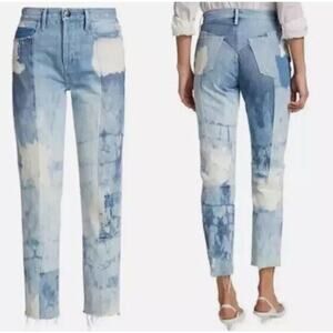 Frame Jeans Size 26 Le Original Bleached High Waist Fresco Wash Distressed NEW